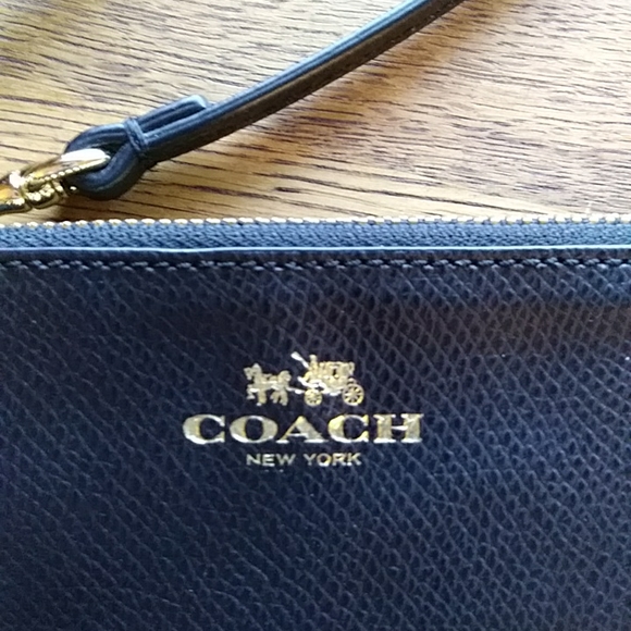 Coach Black Leather Wristlet - Picture 3 of 7